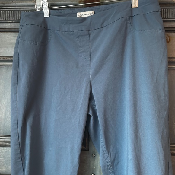 Coldwater Creek Anywhere Shape Me Slim Leg Pant inBlue Daze Size 14P - Picture 6 of 11